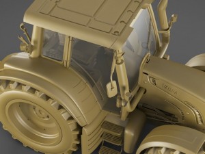 valtra n142 tractor 3D Модель
