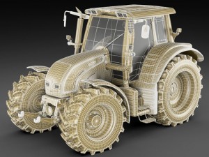 valtra n142 tractor 3D Модель