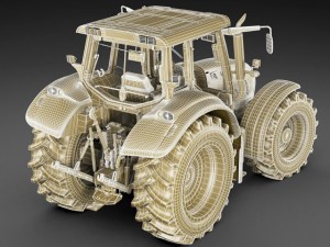 valtra n142 tractor 3D Модель