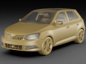skoda fabia 2015 Modelo 3D
