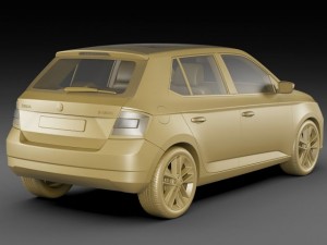 skoda fabia 2015 Modelo 3D
