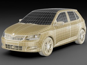 skoda fabia 2015 Modelo 3D