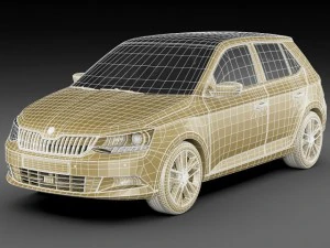 skoda fabia 2015 3D Model