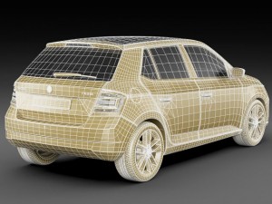 skoda fabia 2015 Modelo 3D
