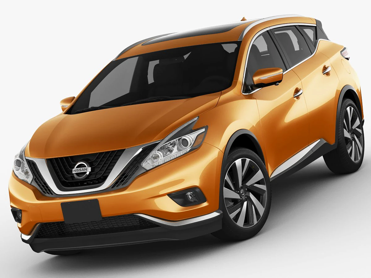 nissan murano 2015 3D Model .c4d .max .obj .3ds .fbx .stl .blend 