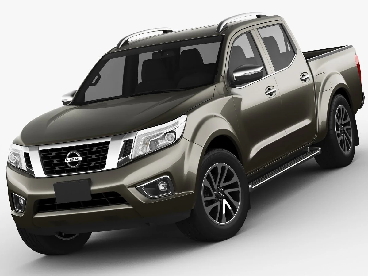 nissan navara np300 frontier 3D Model .c4d .max .obj .3ds .fbx .stl .blend