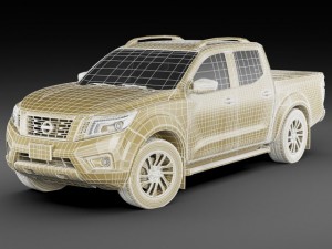 nissan navara  np300  frontier 3D Model