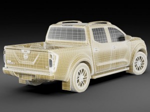 nissan navara  np300  frontier 3D Model