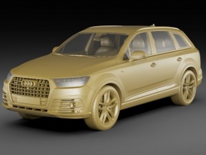 audi q7 2016 Modelo 3D