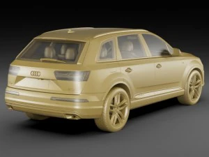 audi q7 2016 3D Model