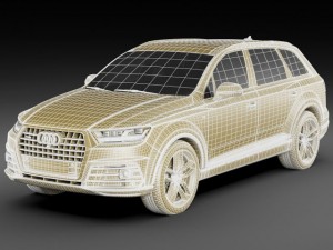 audi q7 2016 Modelo 3D