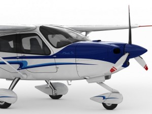 tecnam p2010 3D Model