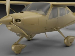 tecnam p2010 3D Model