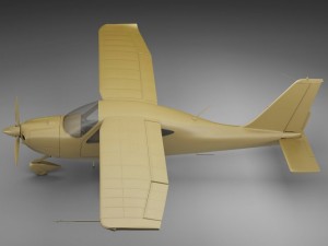 tecnam p2010 3D Model