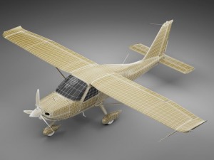 tecnam p2010 3D Model