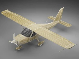 tecnam p2010 3D Model