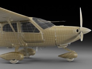 tecnam p2010 3D Model