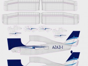 tecnam p2010 3D Model