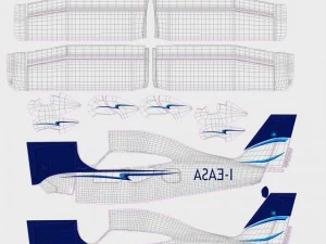 tecnam p2010 3D Model