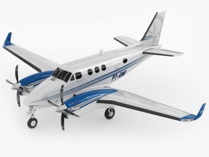 beechcraft king air c90gtx 3D Model