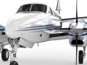 beechcraft king air c90gtx 3D Model