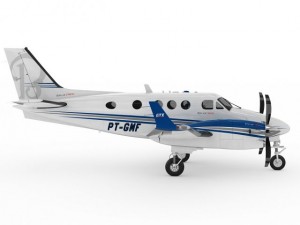 beechcraft king air c90gtx 3D Model