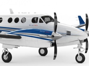 beechcraft king air c90gtx 3D Model