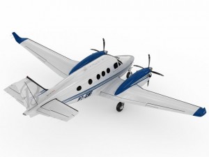 beechcraft king air c90gtx 3D Model