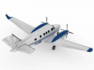 beechcraft king air c90gtx 3D Model