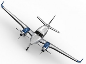 beechcraft king air c90gtx 3D Model