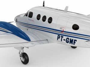 beechcraft king air c90gtx 3D Model