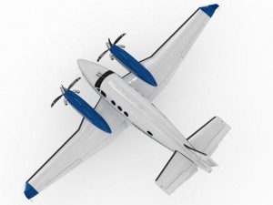 beechcraft king air c90gtx 3D Model