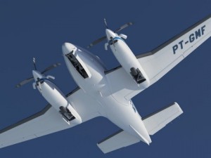 beechcraft king air c90gtx 3D Model