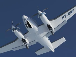 beechcraft king air c90gtx 3D Model