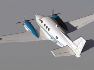 beechcraft king air c90gtx 3D Model