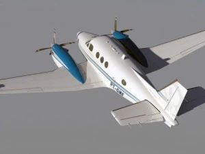 beechcraft king air c90gtx 3D Model