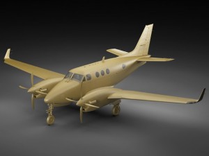 beechcraft king air c90gtx 3D Model