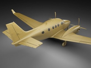 beechcraft king air c90gtx 3D Model