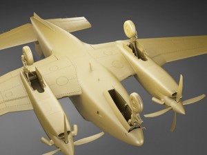 beechcraft king air c90gtx 3D Model