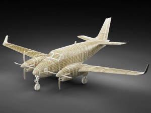 beechcraft king air c90gtx 3D Model