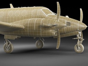 beechcraft king air c90gtx 3D Model