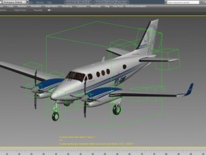 beechcraft king air c90gtx 3D Model