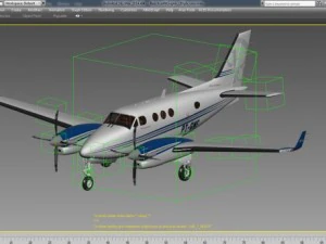 beechcraft king air c90gtx 3D Model