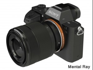 sony alpha 7 ii with two lenses 3D Model