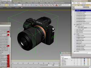 sony alpha 7 ii with two lenses 3D Model