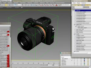 sony alpha 7 ii with two lenses 3D Model
