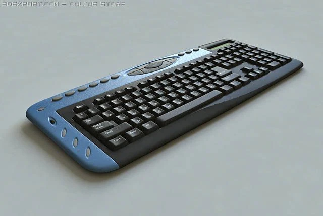 genialna klawiatura Model 3D .c4d .max .obj .3ds .fbx .stl .blend 