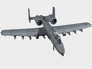 a-10 thunderbolt 3D 模型