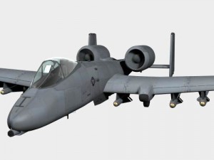 a-10 thunderbolt 3D 模型