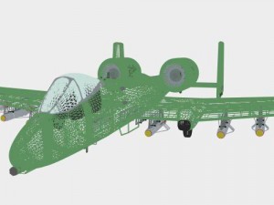 a-10 thunderbolt 3D 模型